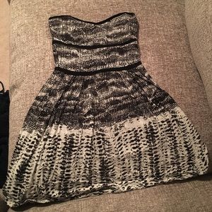 Black and cream dress